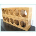 New Product for 2015 Moso Bamboo 5 Bottle Stackable Wine Rack/Holder
